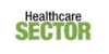 Text reading 'Healthcare Sector' with green and black font.